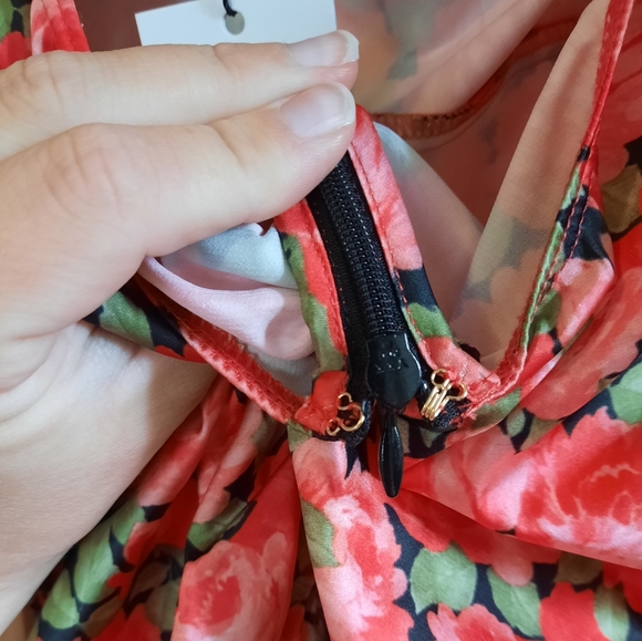 MADELINE Red Black Roses Mini Dress 🍋 For Love and Lemons x VS ❤️ RARE - Picture 12 of 14